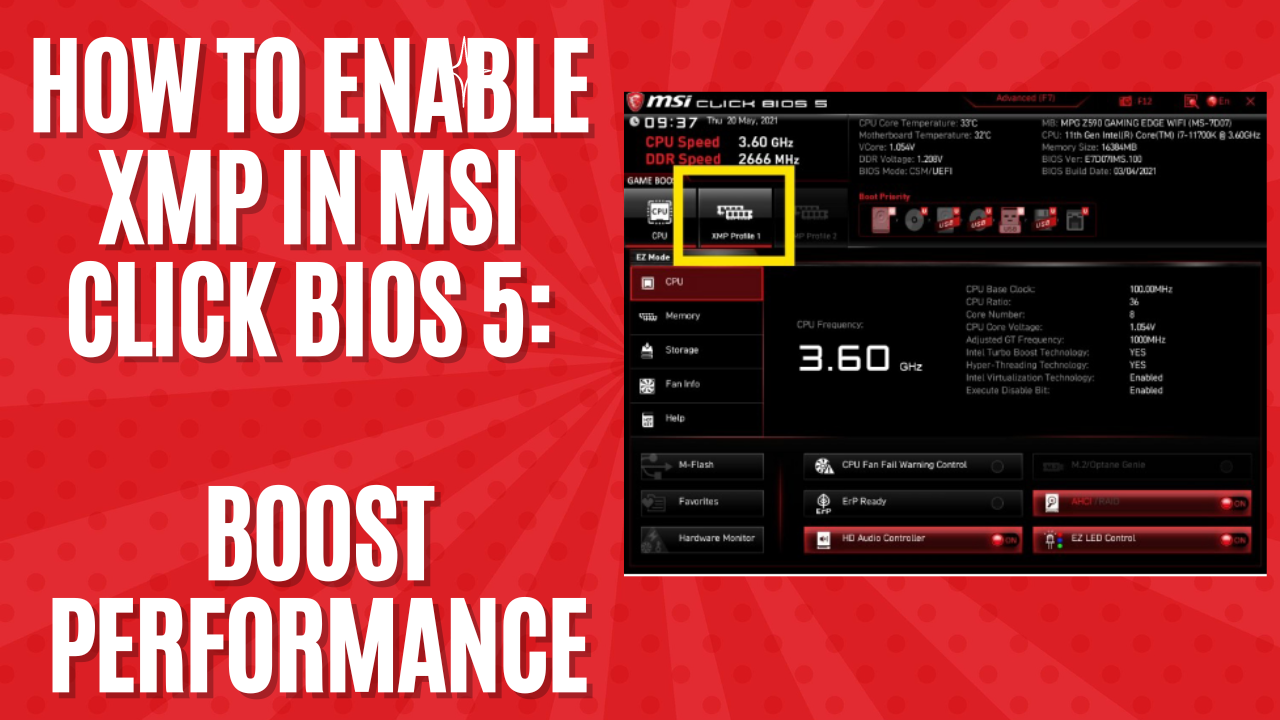 How to Enable XMP in MSI Click BIOS 5: Boost Performance